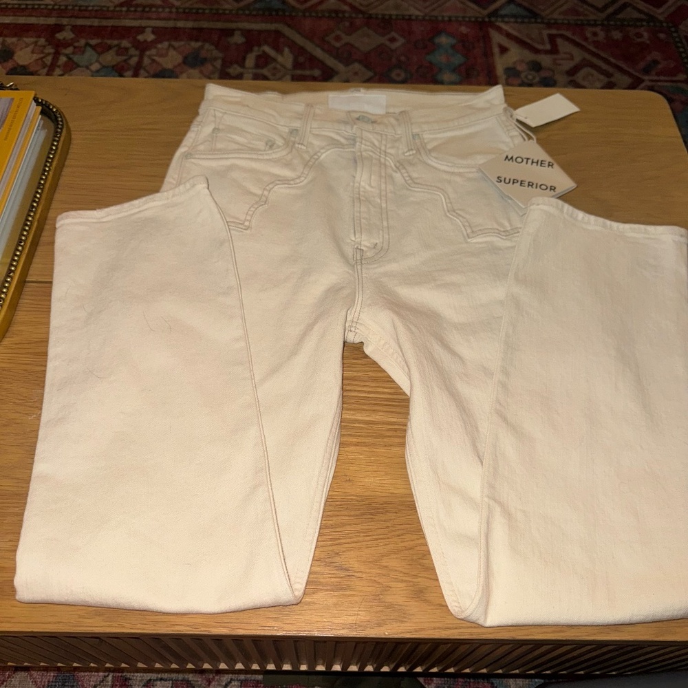 MOTHER Buckle Bunny Rider Ankle Jeans, Act Natural